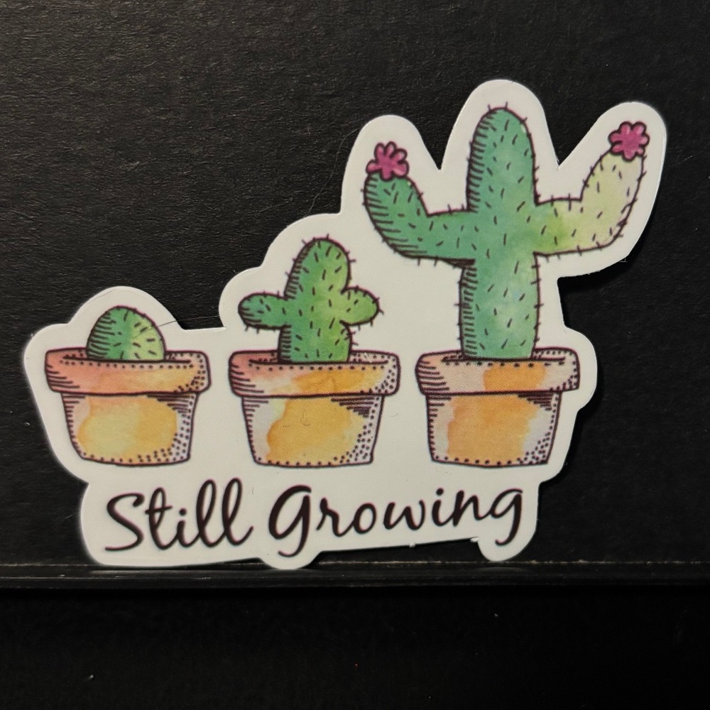 GROWING CATCUS STICKER
